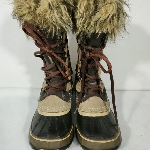 Sorel Womens NL 1540-248 Sz.5 Joan Of Arctic Brown Waterproof Winter Boots - Picture 1 of 16